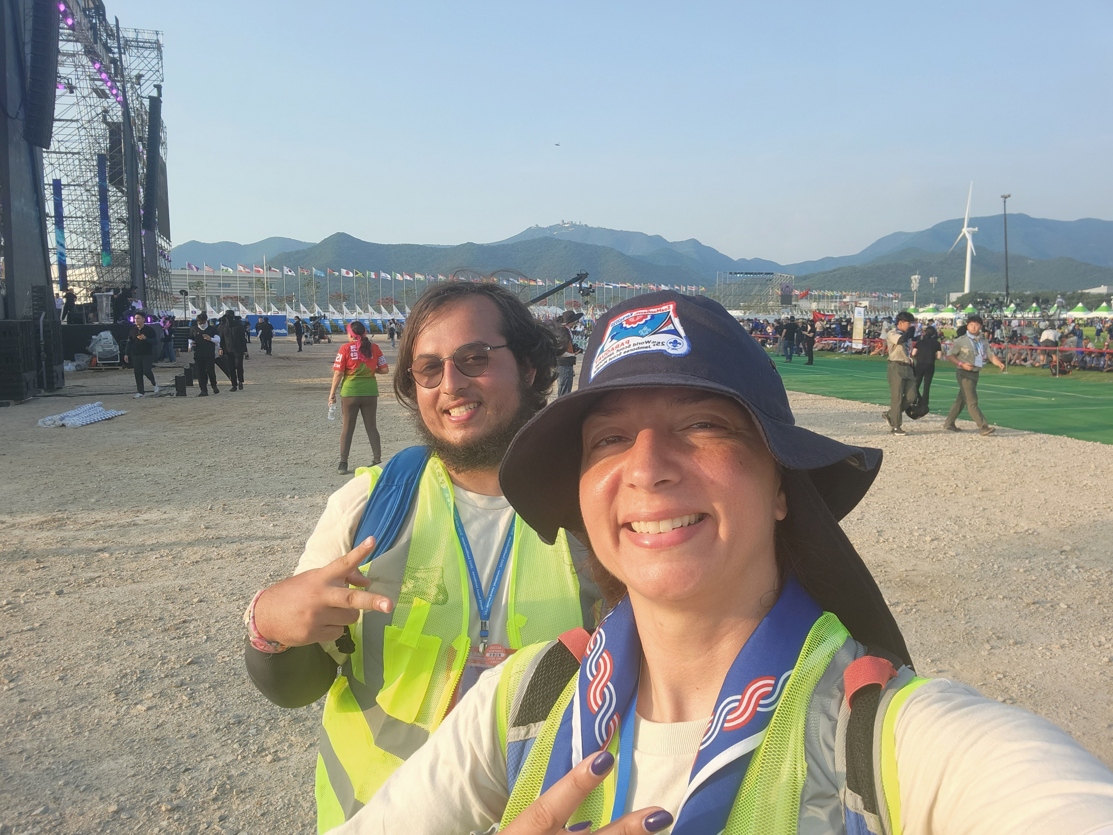 Alex and Jessica at the World Scout Jamboree in South Korea